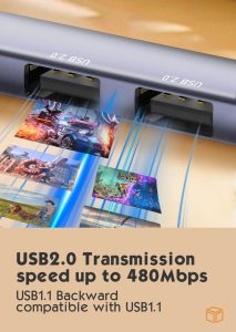 LDNIO DS-34U 4-in-1 USB-C Dock Station available at GearBaba Bangladesh