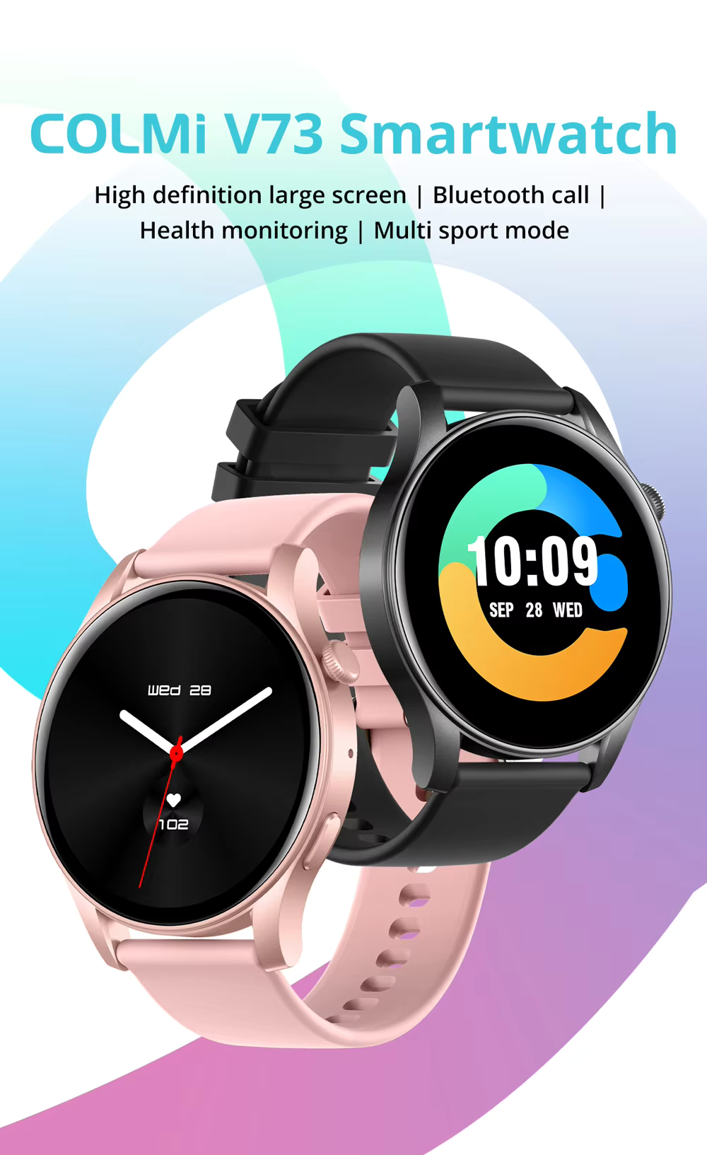 Colmi V73 AMOLED Smart Watch – Gearbaba