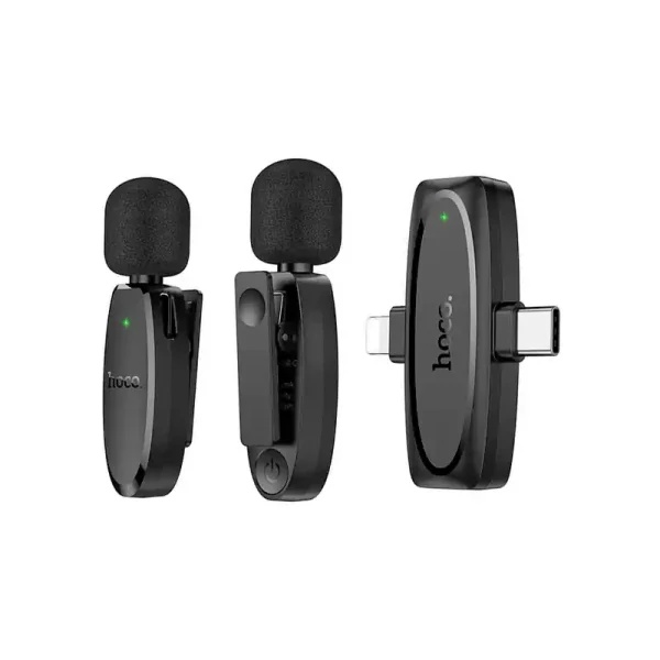 Hoco L15 iP Crystal Lavalier Wireless Digital Microphone available in Bangladesh at GearBaba