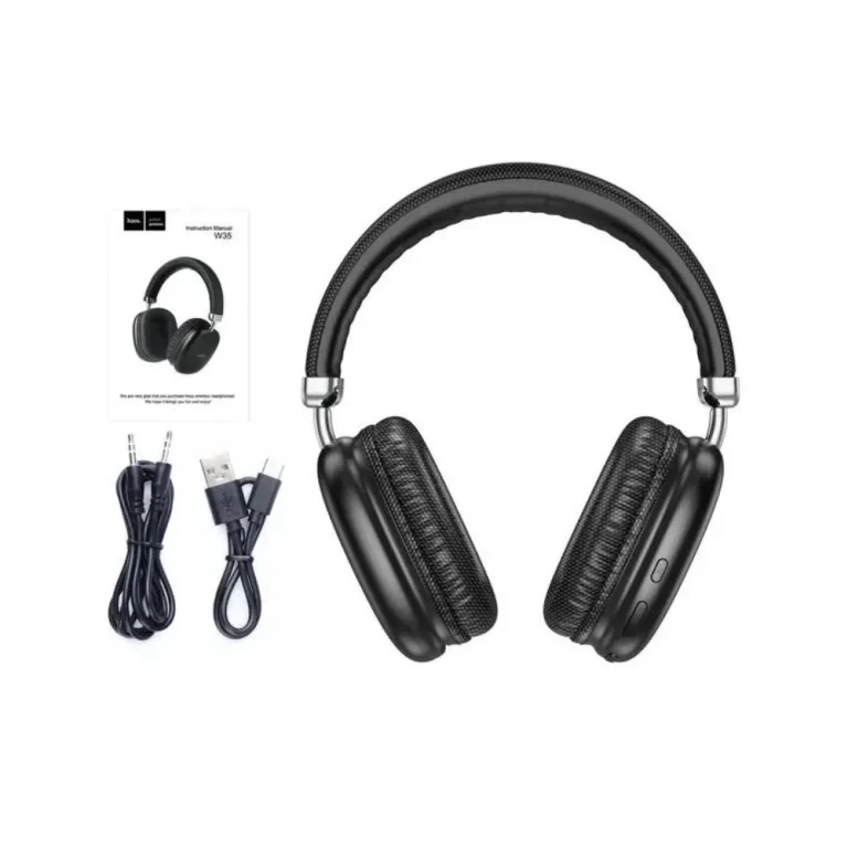 Hoco W35 Max Stereo HiFi Music Headphones with Bluetooth 5.3 and 40h battery life in Bangladesh