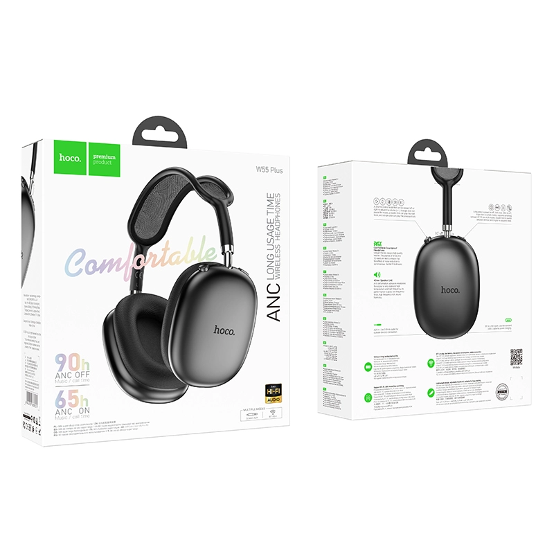 ANC Wireless Headphones in Black – Gearbaba