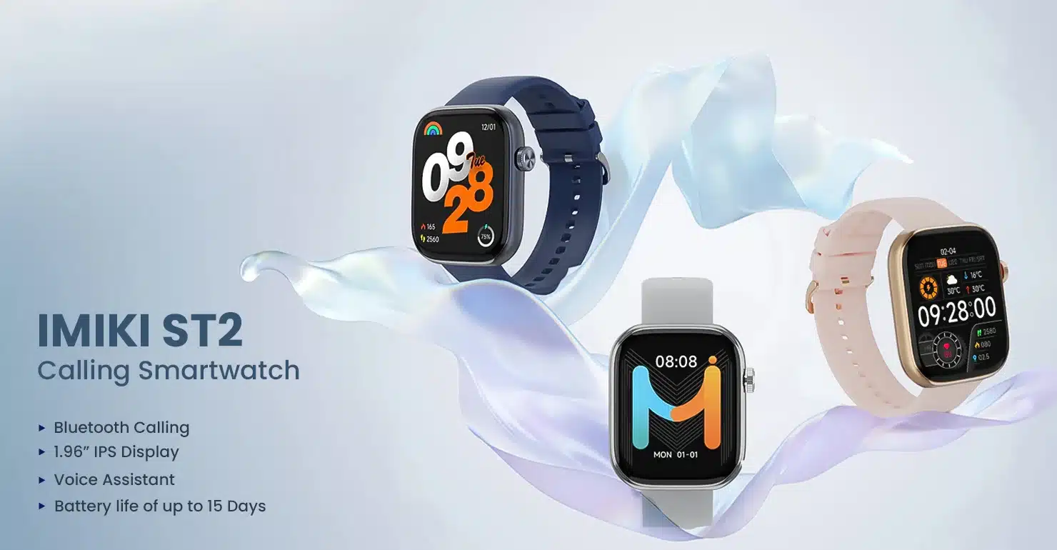 Smart Watch with 1.96-inch AMOLED display and Bluetooth calling