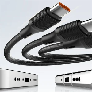LDNIO LC97UC 100W USB-A/Type-C to Type-Cx2/Lightning Cable available at GearBaba Bangladesh