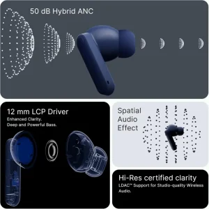 CMF Buds 2 Plus – high-res LDAC audio, 50 dB ANC, long battery life (Bangladesh)