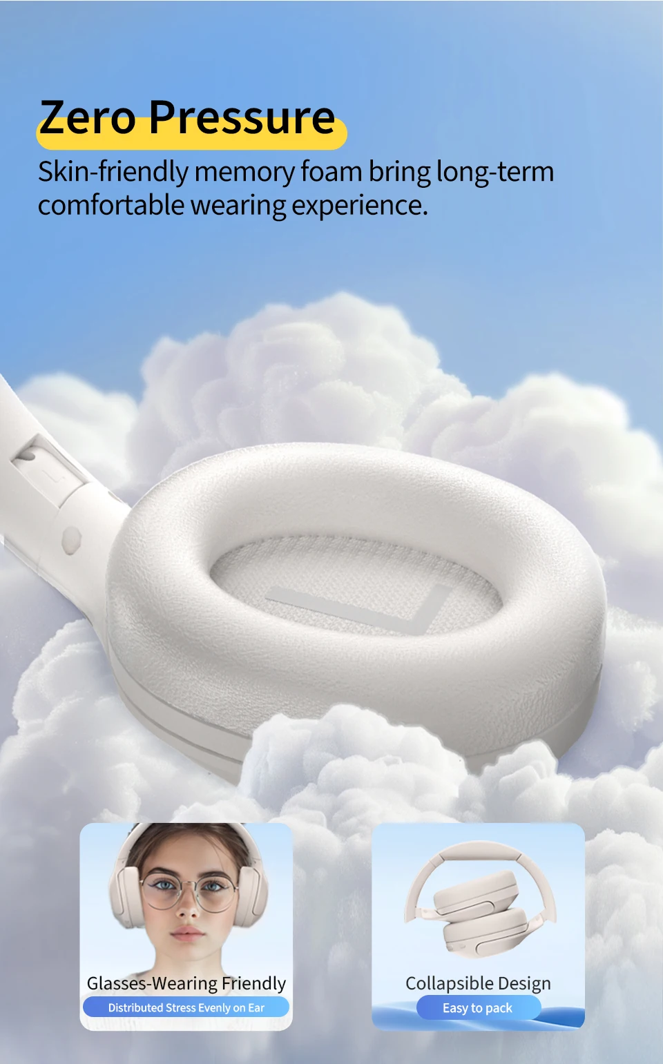 QCY H3 Lite ANC Wireless Headphones – Gearbaba