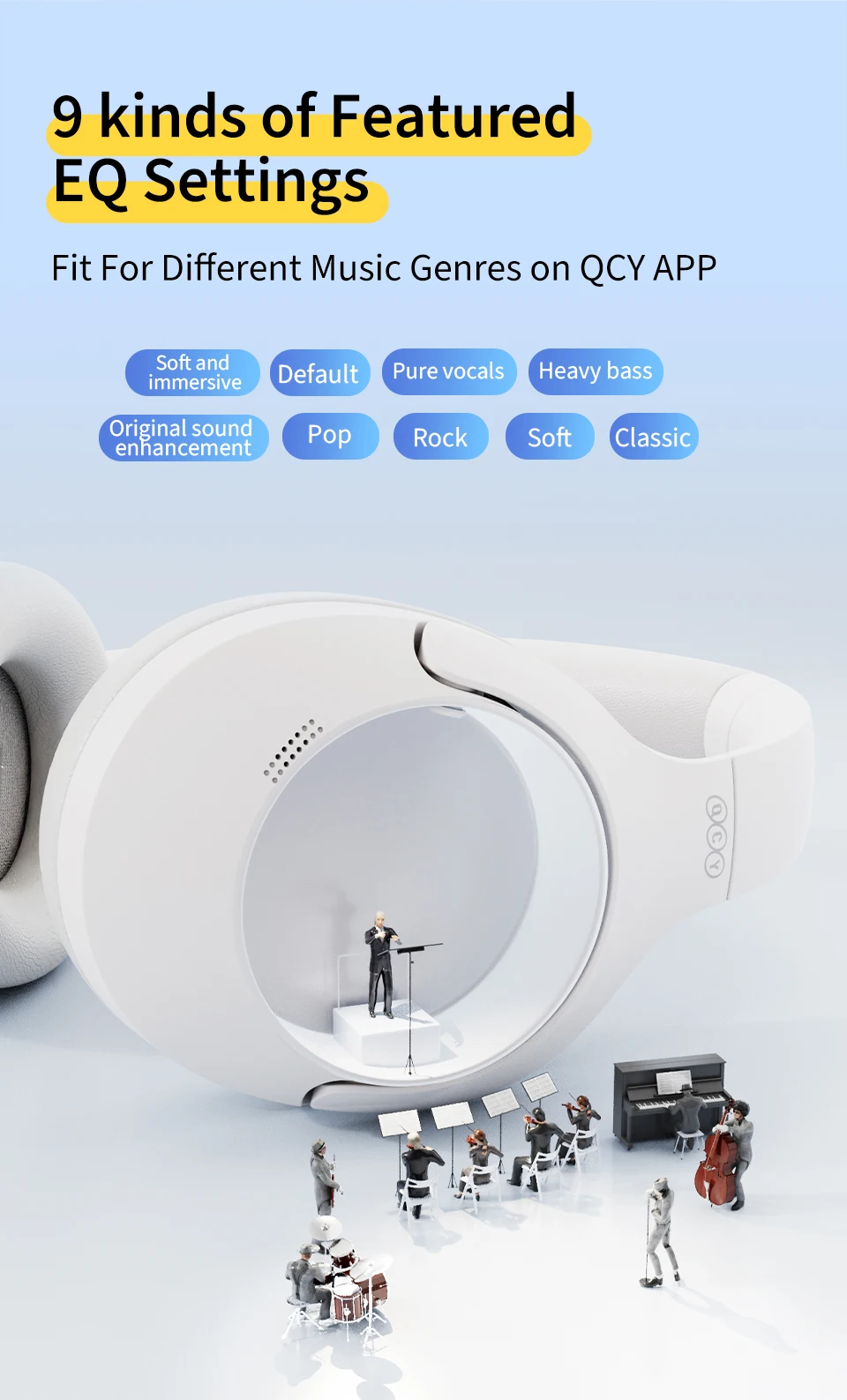 QCY H3 Lite ANC Wireless Headphones – Gearbaba