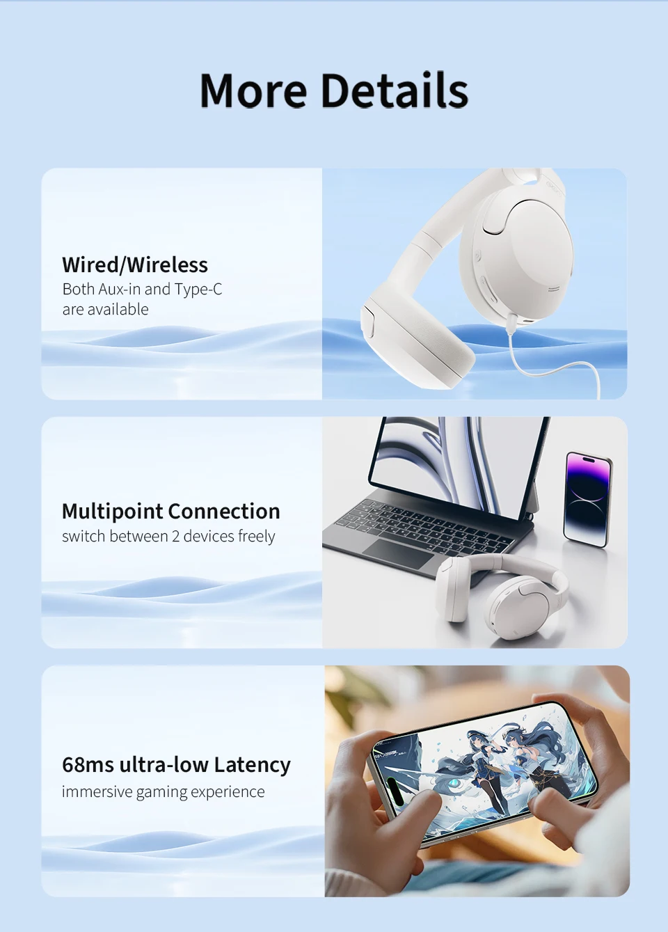 QCY H3 Lite ANC Wireless Headphones – Gearbaba