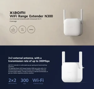 Xiaomi N300 Wifi Range Extender available at GearBaba Bangladesh