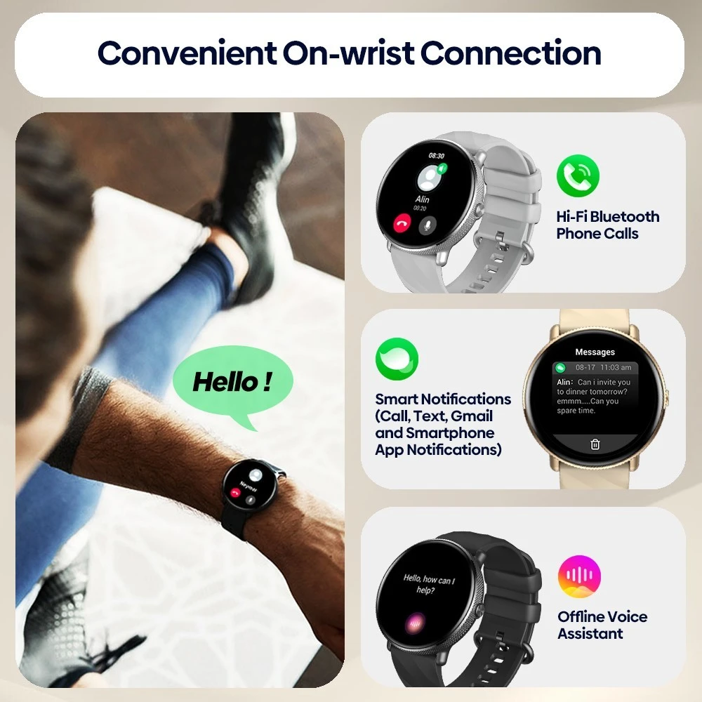 Smart Watch with AMOLED Display and Bluetooth Calling – Gearbaba