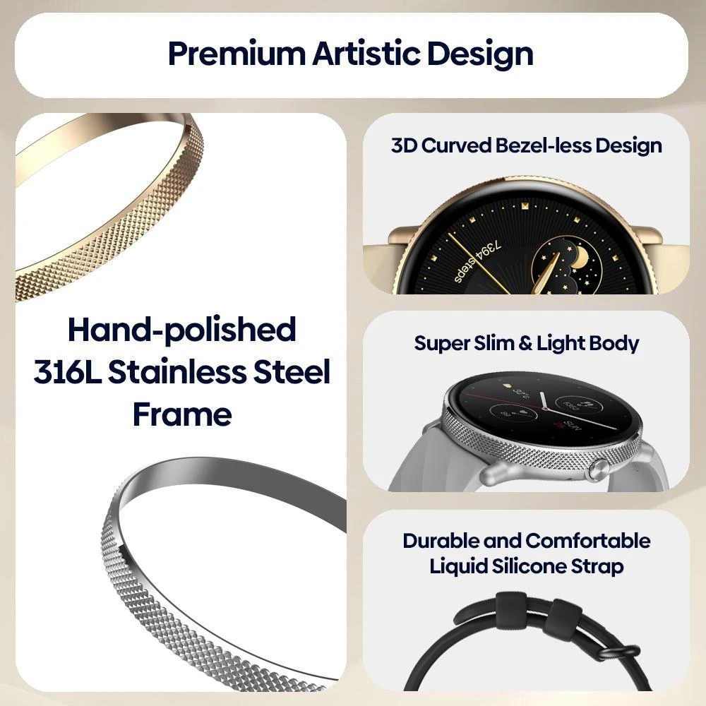 Zeblaze GTR 3 Pro Smart Watch with AMOLED Display and Bluetooth Calling – Gearbaba