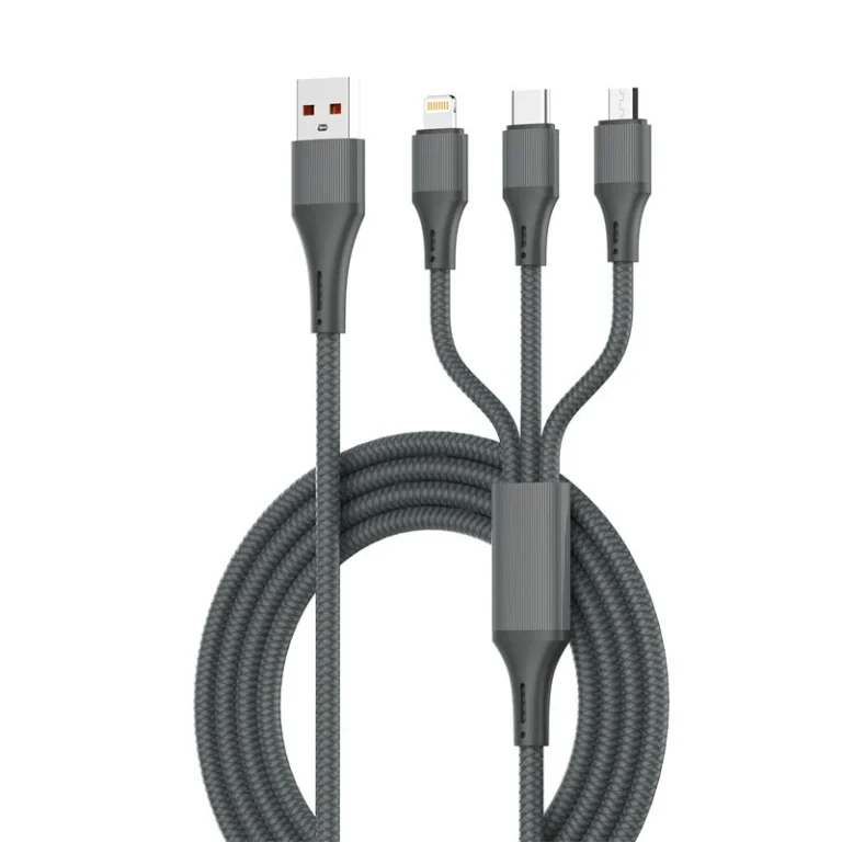 LDNIO LC97u 100W USB-A to Lightning Micro USB USB-C Cable available at GearBaba Bangladesh